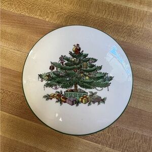 Spode Christmas Tree Covered Trinket Dish & Vintage Mug